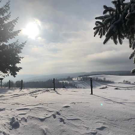 Restaurace A Penzion Gansberg Cotkytle Kültér fotó