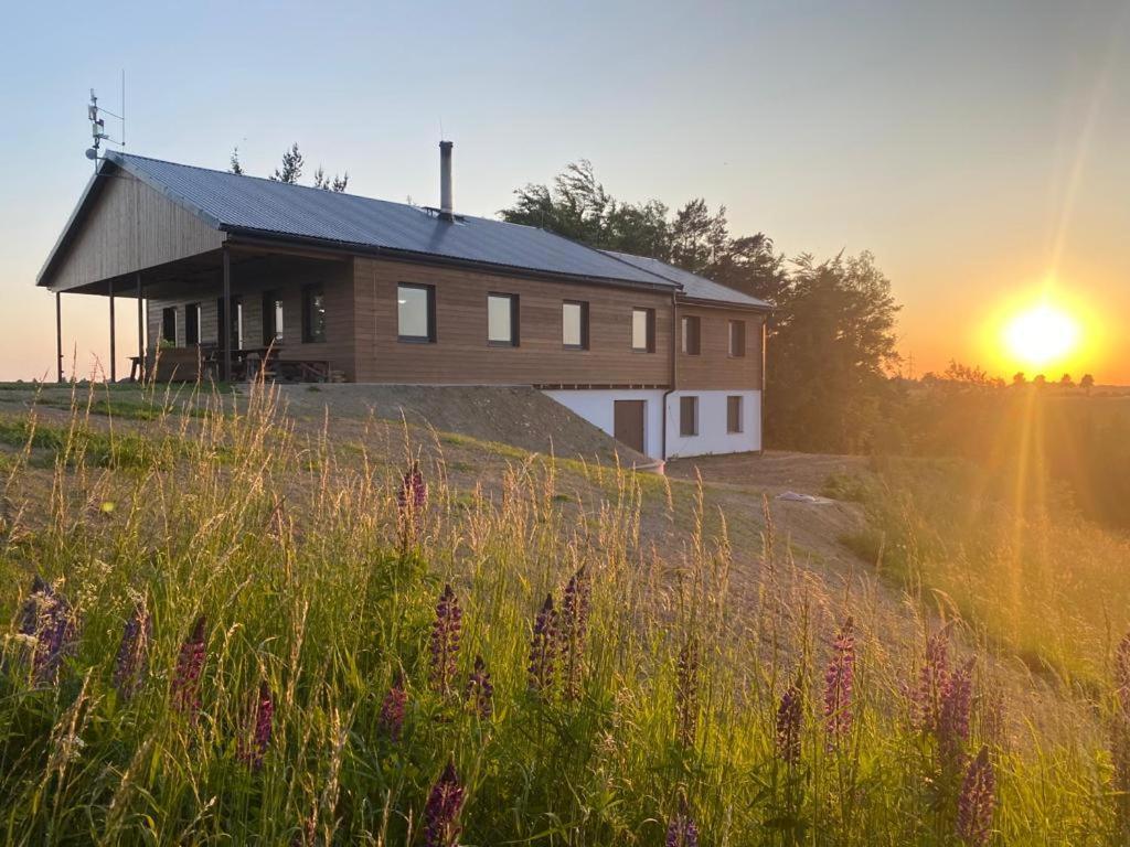 Restaurace A Penzion Gansberg Cotkytle Kültér fotó