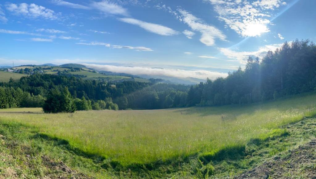 Restaurace A Penzion Gansberg Cotkytle Kültér fotó