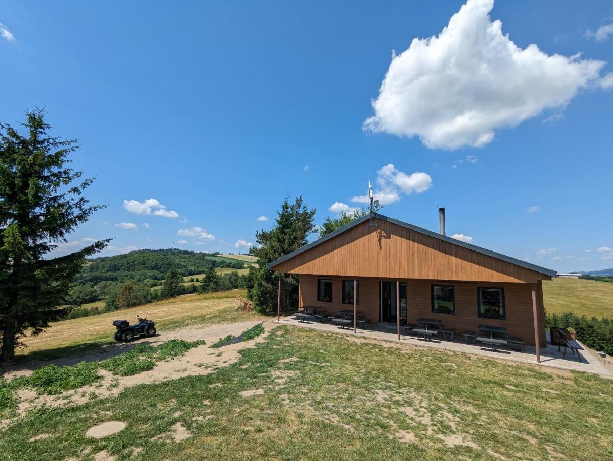 Restaurace A Penzion Gansberg Cotkytle Kültér fotó
