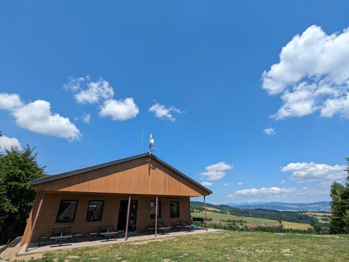 Restaurace A Penzion Gansberg Cotkytle Kültér fotó
