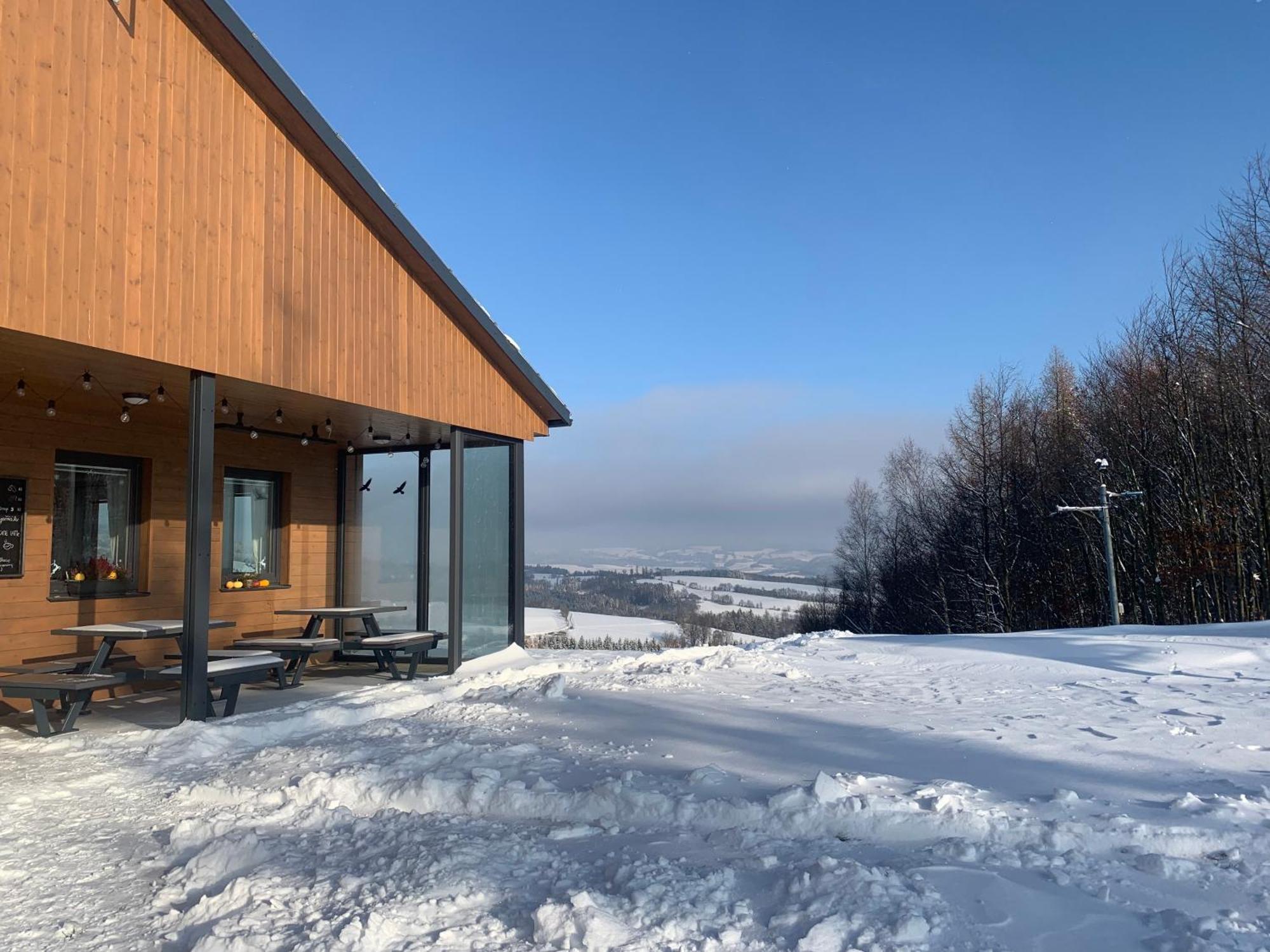 Restaurace A Penzion Gansberg Cotkytle Kültér fotó
